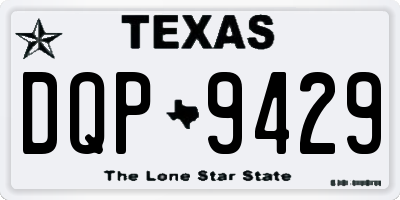 TX license plate DQP9429