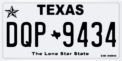 TX license plate DQP9434
