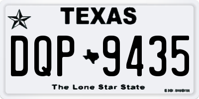 TX license plate DQP9435