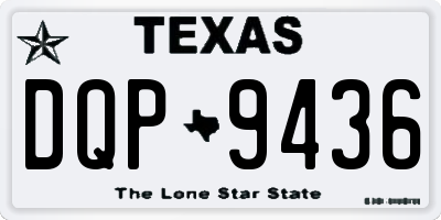 TX license plate DQP9436