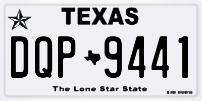TX license plate DQP9441