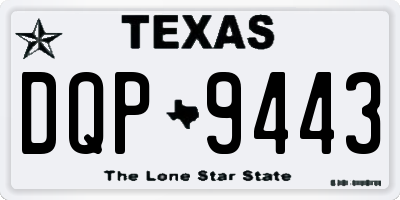 TX license plate DQP9443