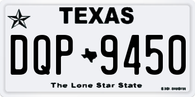 TX license plate DQP9450