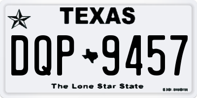 TX license plate DQP9457