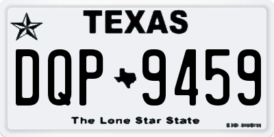 TX license plate DQP9459