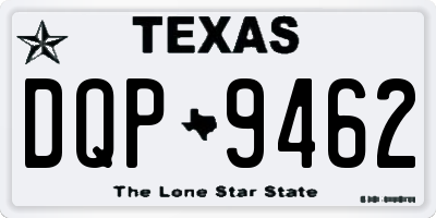TX license plate DQP9462