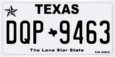 TX license plate DQP9463