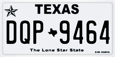 TX license plate DQP9464