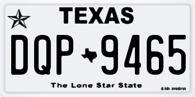 TX license plate DQP9465