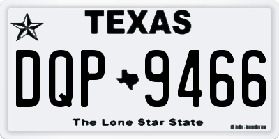 TX license plate DQP9466
