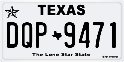 TX license plate DQP9471