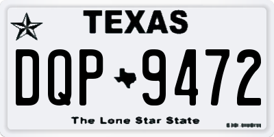 TX license plate DQP9472