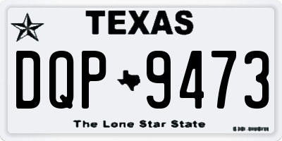 TX license plate DQP9473