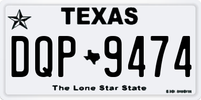 TX license plate DQP9474