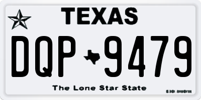 TX license plate DQP9479