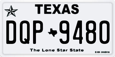 TX license plate DQP9480