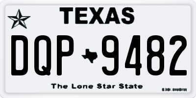 TX license plate DQP9482