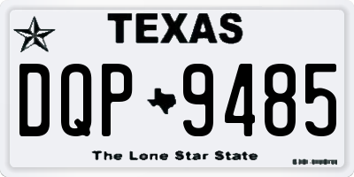 TX license plate DQP9485