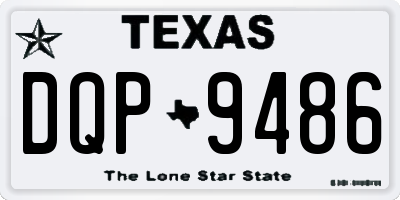 TX license plate DQP9486