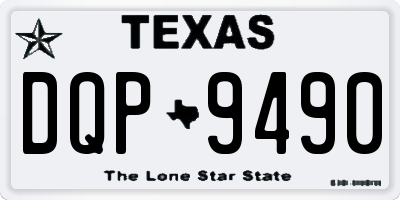 TX license plate DQP9490