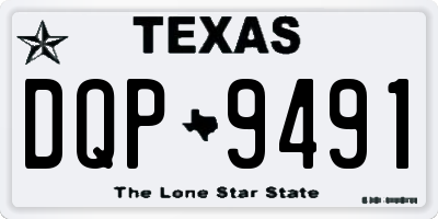 TX license plate DQP9491
