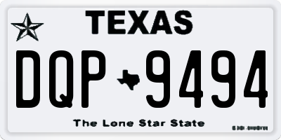TX license plate DQP9494