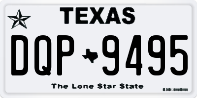TX license plate DQP9495