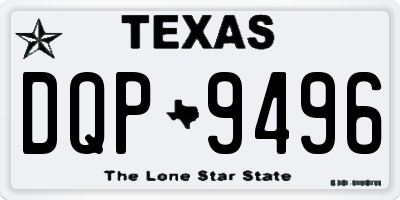 TX license plate DQP9496