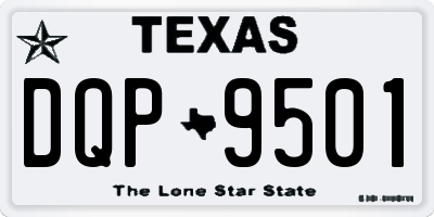 TX license plate DQP9501