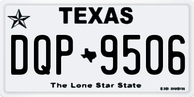 TX license plate DQP9506