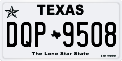 TX license plate DQP9508
