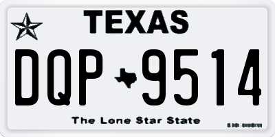 TX license plate DQP9514