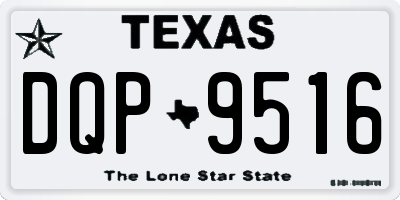TX license plate DQP9516