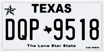 TX license plate DQP9518