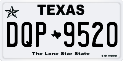 TX license plate DQP9520