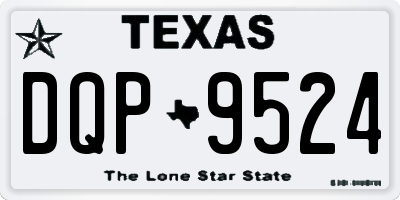 TX license plate DQP9524