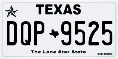 TX license plate DQP9525