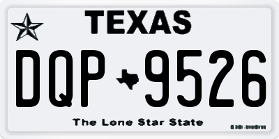 TX license plate DQP9526