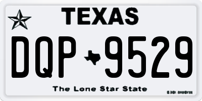 TX license plate DQP9529