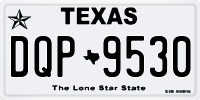 TX license plate DQP9530