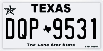 TX license plate DQP9531