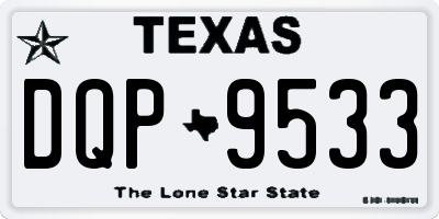 TX license plate DQP9533