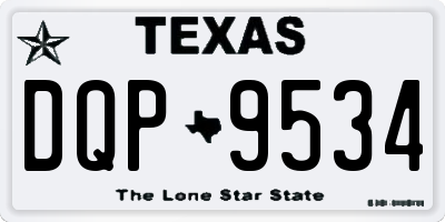 TX license plate DQP9534