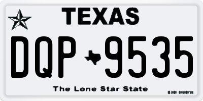 TX license plate DQP9535
