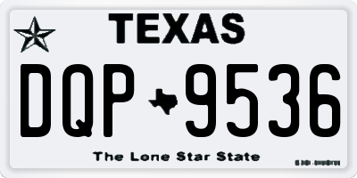 TX license plate DQP9536