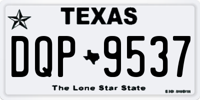TX license plate DQP9537