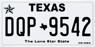 TX license plate DQP9542