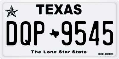 TX license plate DQP9545