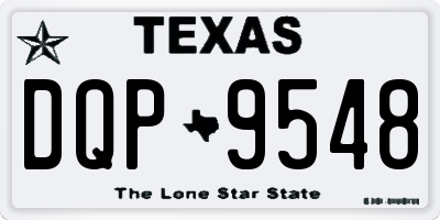 TX license plate DQP9548