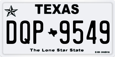 TX license plate DQP9549